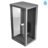 Aplique de pared exterior Candela - Conalux - Lámpara farol en antracita, IP44