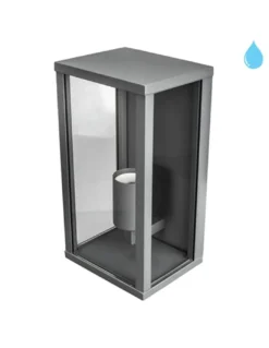 Aplique de pared exterior Candela - Conalux - Lámpara farol en antracita, IP44