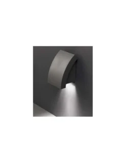 Aplique de pared exterior (IP44) Proa - Faro - Estructura robusta en gris oscuro
