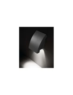 Aplique de pared exterior (IP44) Proa - Faro - Estructura robusta en gris oscuro