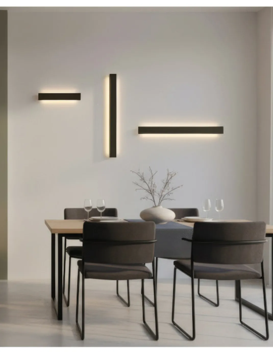 Aplique de pared Fosca - ACB - Lámpara minimalista lineal