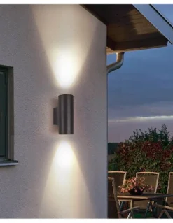 Aplique de pared Fox - Iberlamp - Lámpara de exterior, doble iluminación