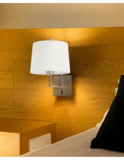 Aplique de pared Frame – Faro – Iluminación ambiental, pantalla de tela