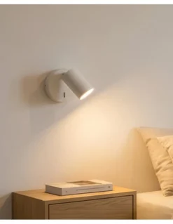 Aplique de pared Gina - ACB - Lámpara orientable en blanco o negro