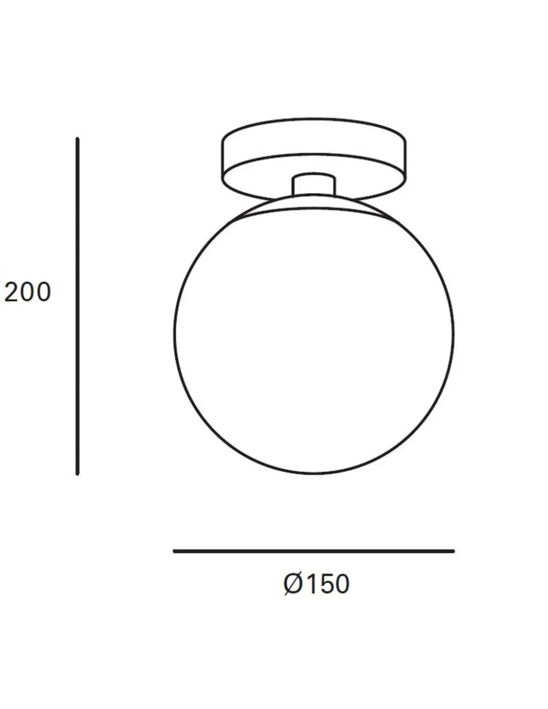 Aplique de pared Giro – FORLIGHT – Lámpara para baño IP44, Pantalla de cristal, Diámetro: 15 cm