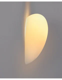 Aplique de pared Glass – FORLIGHT – Lámpara de cristal blanca, Disponible en 2 medidas