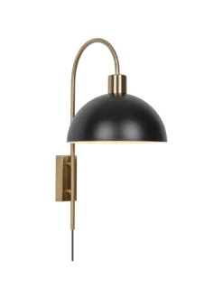 Aplique de pared Guillen – AJP – Lámpara decorativa en latón y negro