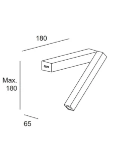 Aplique de pared Hall Slim – LedsC4 – Lámpara de lectura en 3 acabados, LED 2700K 3.5W