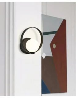 Aplique de pared Halo - ACB - Lámpara minimalista en negro o dorado