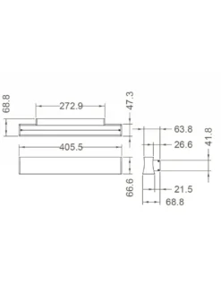 Aplique de pared Hanok – Mantra – Lámpara LED 3000K-4000K, Metal negro-blanco
