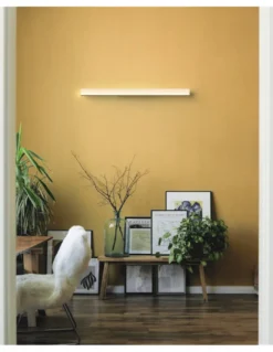 Aplique de pared Hanok – Mantra – Lámpara LED 3000K-4000K, 120 cm, Metal negro-blanco