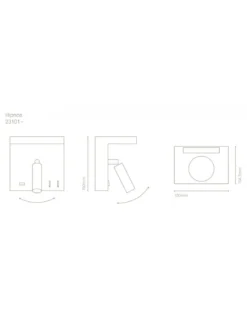 Aplique de pared Hipnos - Nexia