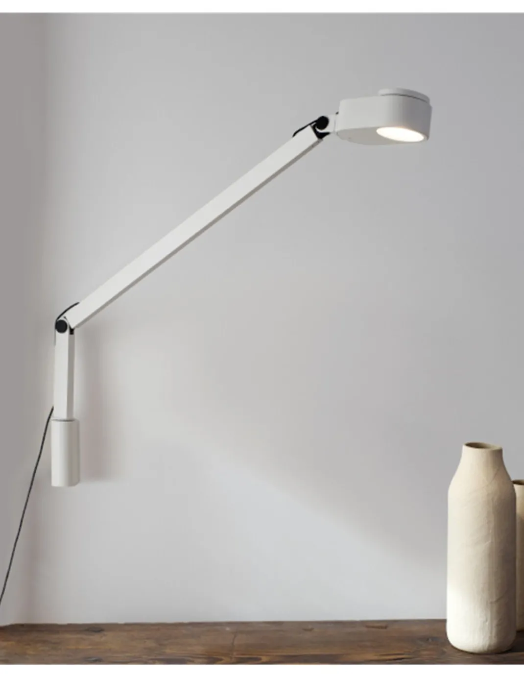 Aplique de pared Inviting – Faro – Lámpara de lectura LED regulable, brazo orientable