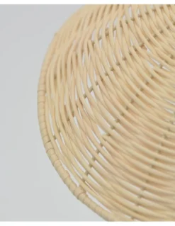 Aplique de pared Kasteli - IDP Lampshades - Lámpara con 2 pantallas de mimbre