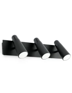 Aplique de pared Lao – Faro – 3 luces, LED 3000K