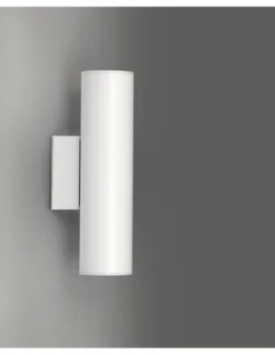 Aplique de pared LED Ø 4 cm y 15,3 cm de alto de acero en 2 acabados regulable 2700K – Haul - Milán
