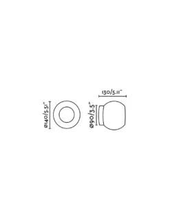 Aplique de pared LED decorativo en 3 colores - Moy - Faro