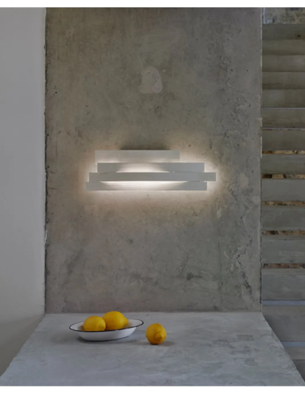 Aplique de pared Li - a-emotional light - Lámpara LED de celulosa