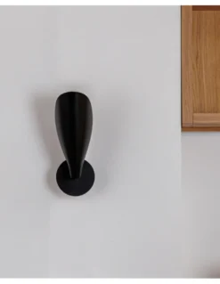 Aplique de pared Liggera – Faro – Lámpara moderna negra con pantalla orientable