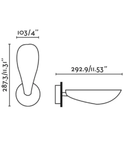 Aplique de pared Liggera – Faro – Lámpara moderna negra con pantalla orientable