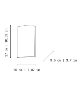 Aplique de pared Lisa - a-emotional light - Lámpara decorativa en 2 tamaños