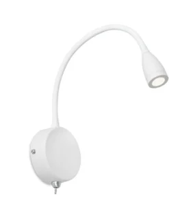 Aplique de pared Loke - Faro - Lámpara flexo de lectura LED, orientable