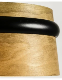 Aplique de pared Loop – Faro – Lámpara de lectura orientable, pantalla de madera
