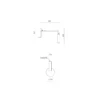 Aplique de pared Maho - Aromas - Lámpara de lectura, Touch Me regulable, LED 3000K
