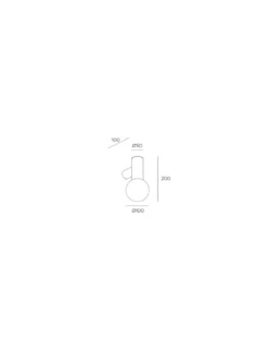 Aplique de pared Mist - LedsC4 - Lámpara para baño, diseño bola