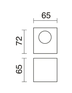 Aplique de pared moderno Brick - Exo - Novolux Lighting - Emisión de luz hacia abajo, LED 3000K