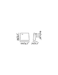 Aplique de pared moderno LED con pantalla orientable - Aurea - Faro