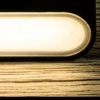 Aplique de pared moderno LED 3000K negro+madera - Mood - Faro