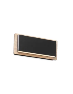 Aplique de pared moderno LED 3000K negro+madera - Mood - Faro