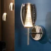 Aplique de pared Nebula – Schuller – Doble tulipa de cristal espejado
