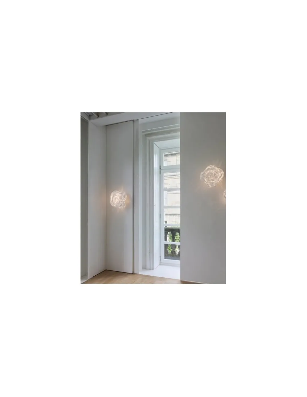 Aplique de pared Nevo- a-emotional light - Lámpara de pared decorativa, malla de acero inoxidable