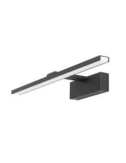 Aplique de pared Nora – FORLIGHT – Lámpara para espejo de baño negra, Disponible en 2 tamaños, LED 4000K