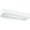 Aplique de pared Olaf – Faro – Lámpara de yeso blanco, 36 cm