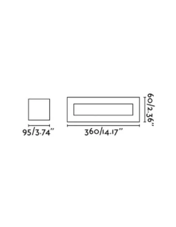 Aplique de pared Olaf – Faro – Lámpara de yeso blanco, 36 cm