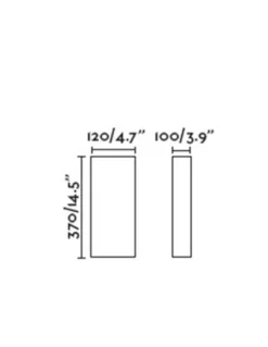 Aplique de pared Otton RCT vertical – Faro – Lámpara decorativa de lino en 2 colores