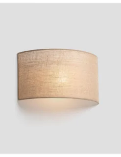 Aplique de pared Otton R horizontal – Faro – Lámpara de lino decorativa