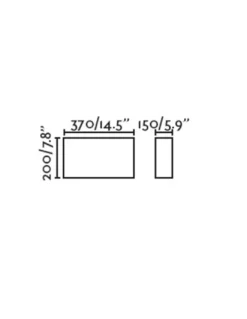 Aplique de pared Otton R horizontal – Faro – Lámpara de lino decorativa