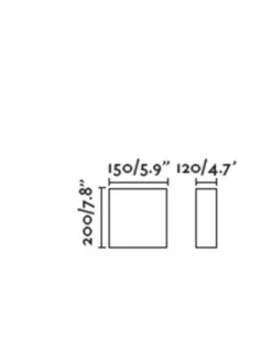 Aplique de pared Otton R vertical – Faro – Pantalla de lino en 2 colores