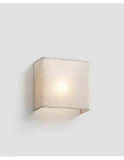 Aplique de pared Otton SQ 200 – Faro – Diseño cuadrado de lino