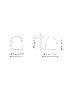 Aplique de pared para exterior Speers – Blux