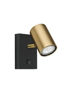 Aplique de pared Paros - AJP – Lámpara de lectura en dorado y negro