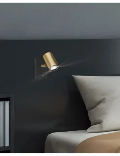 Aplique de pared Paros - AJP – Lámpara de lectura en dorado y negro