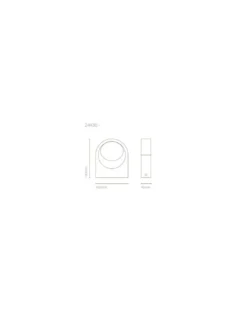 Aplique de pared Plaça - Nexia - Lámpara de exterior semicircular, luz ambiental