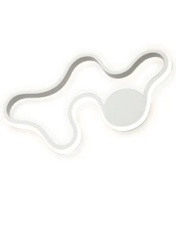 Aplique de pared/Plafón de techo Marea – Schuller – Lámpara minimalista LED, acabado blanco