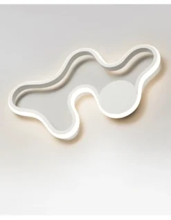 Aplique de pared/Plafón de techo Marea – Schuller – Lámpara minimalista LED, acabado blanco