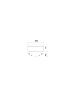 Aplique de pared plata Cluny - Exo - Novolux Lighting